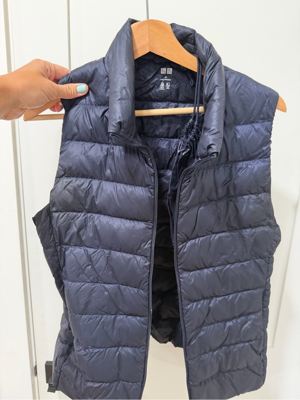 Uniqlo Women's Quilted Puffer Vest - Navy Blue